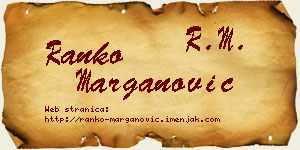 Ranko Marganović vizit kartica